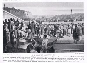 The Moot at Salisbury AD1086 by M. Mackinlay